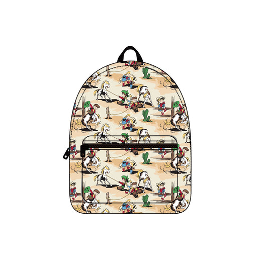 Cactus horse rodeo kids western backpack