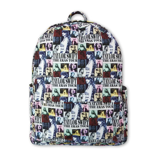 Patchwork singer kids backpack