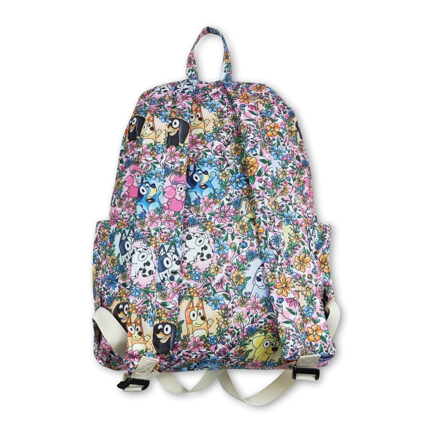 Flower dog kids backpack