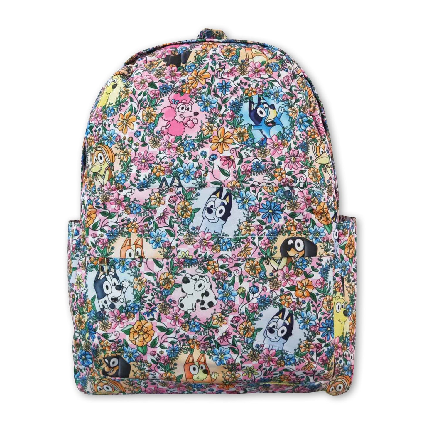 Flower dog kids backpack