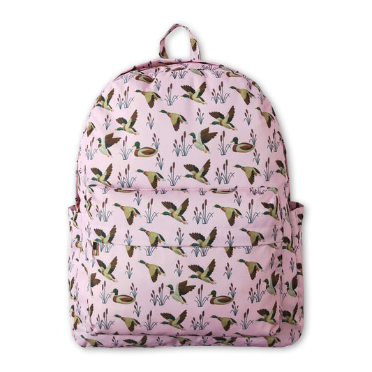 Pink duck kids girls backpack