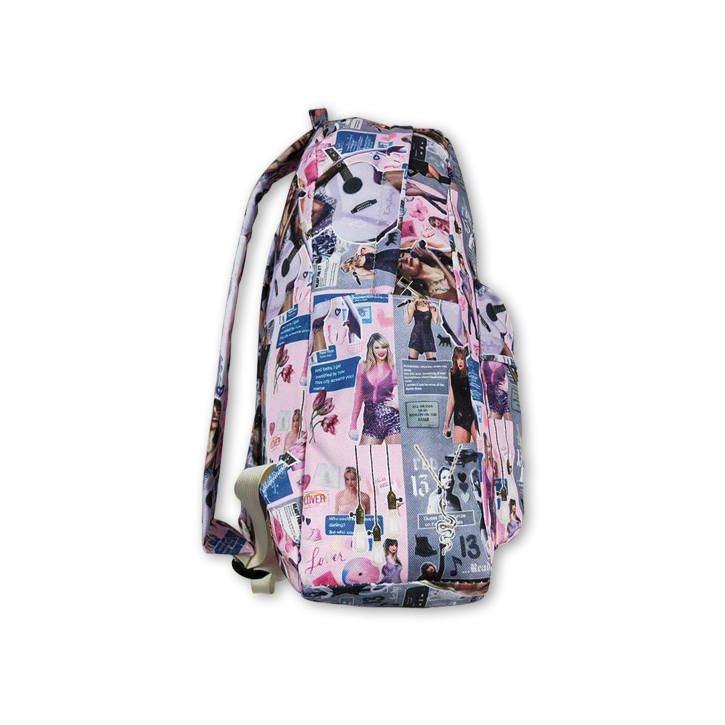 Guitar patchwork singer kids girls backpack