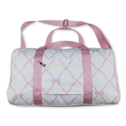 Pink bow duffel bag ship from US
