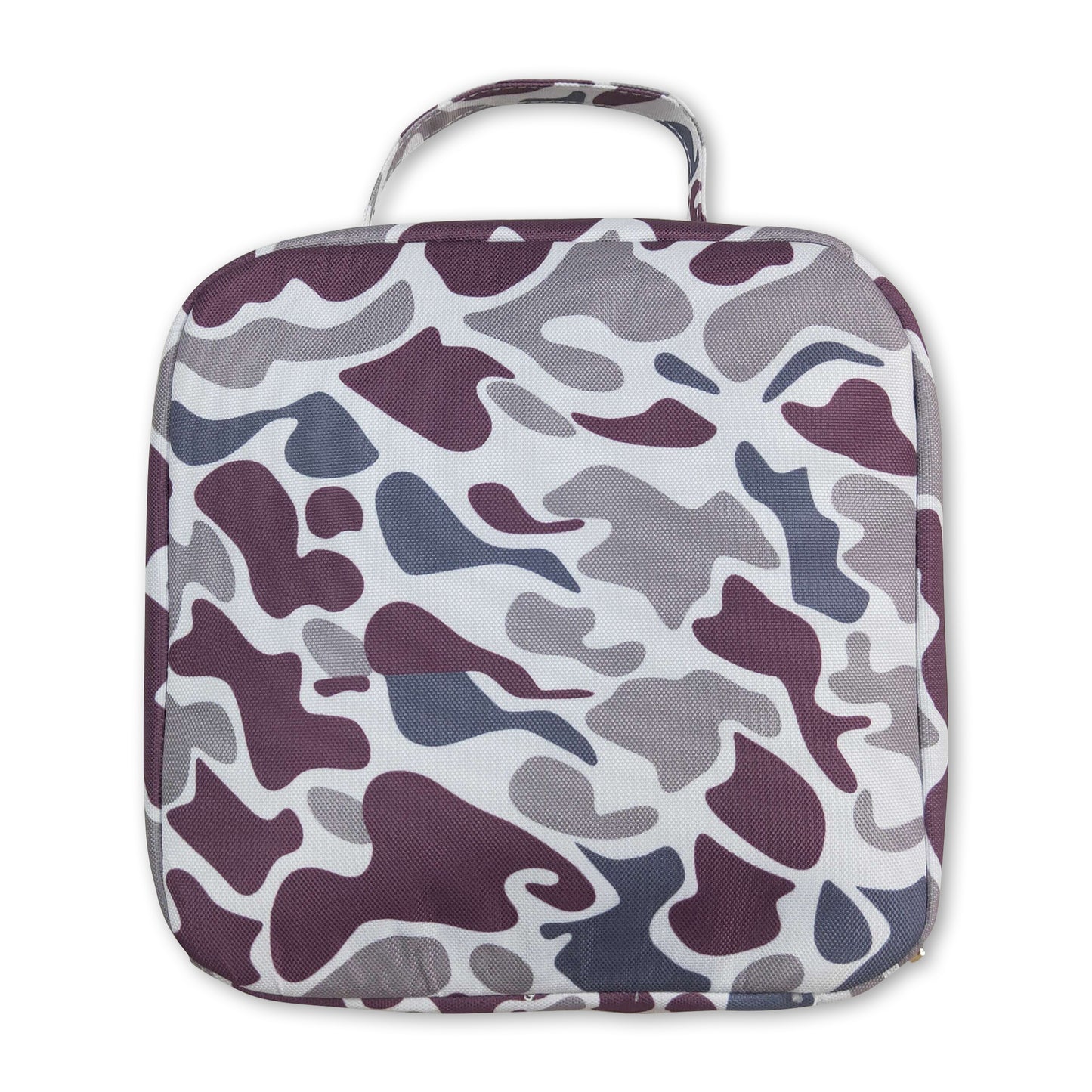 Camo print kids lunch box bag