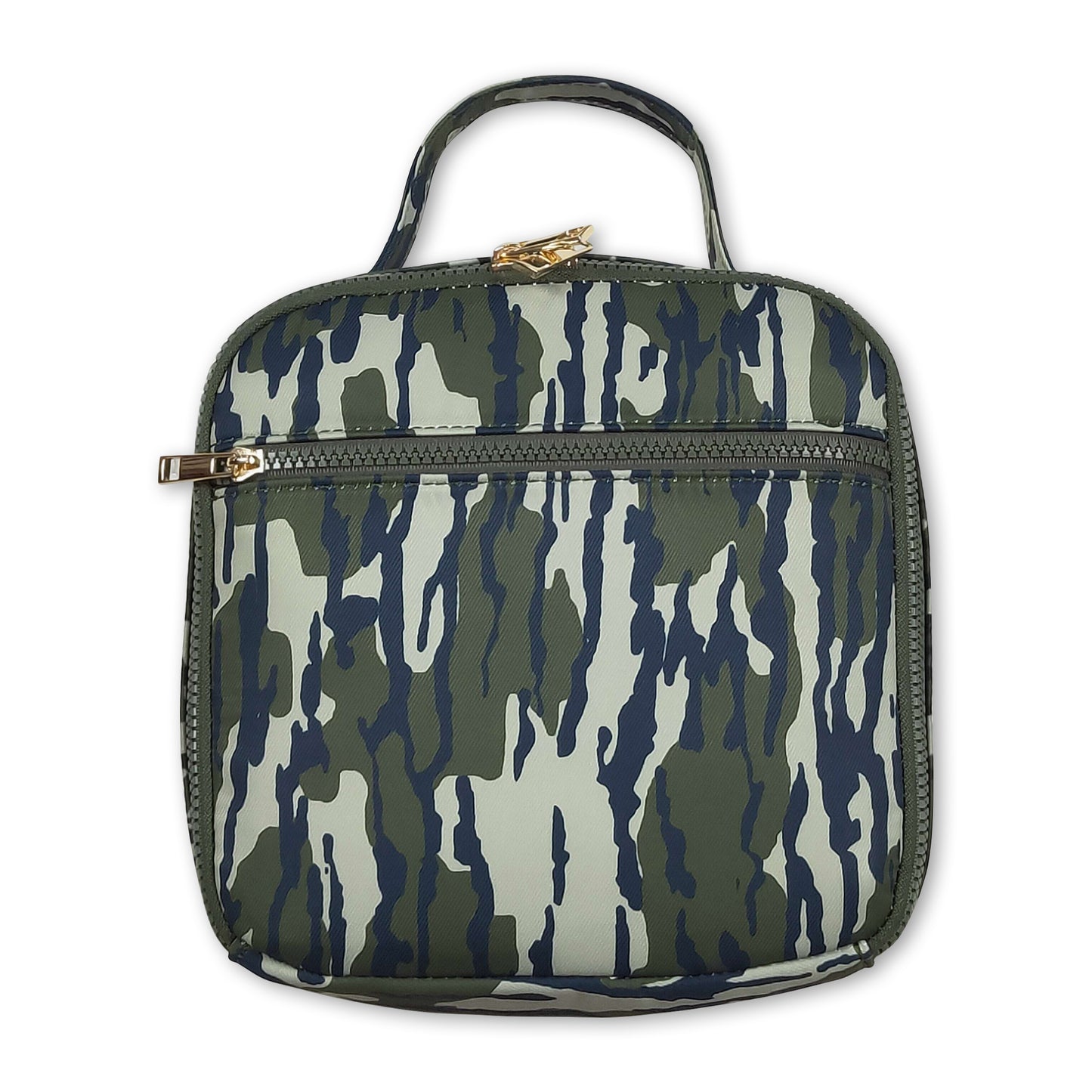 Camo print kids lunch box bag