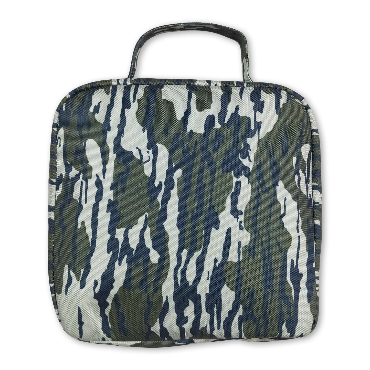 Bottomland camo print kids lunch box bag