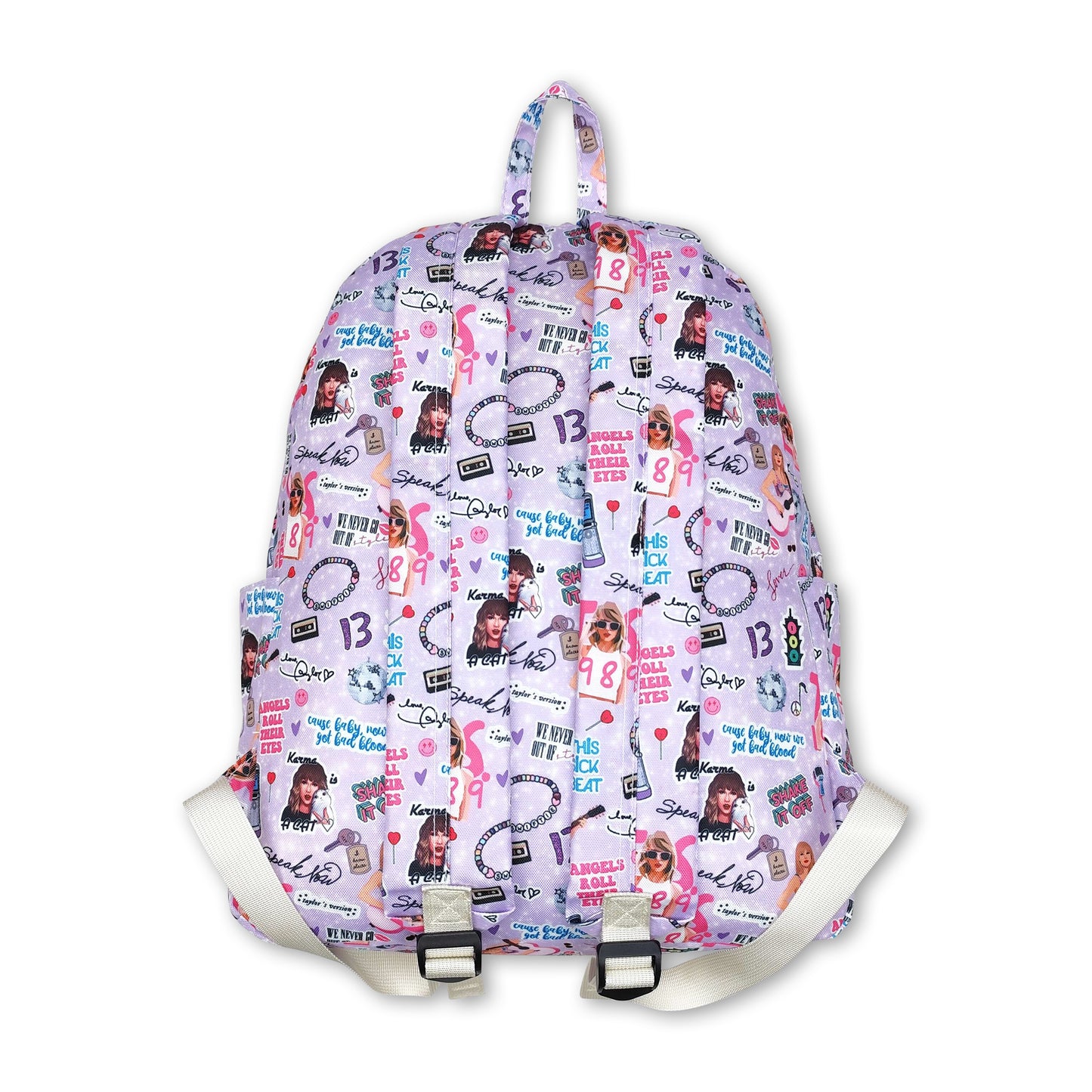 Lavender guitar singer kids girls backpack