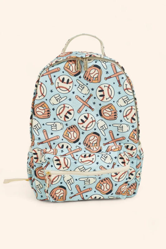 Smile baseball kids boys backpack