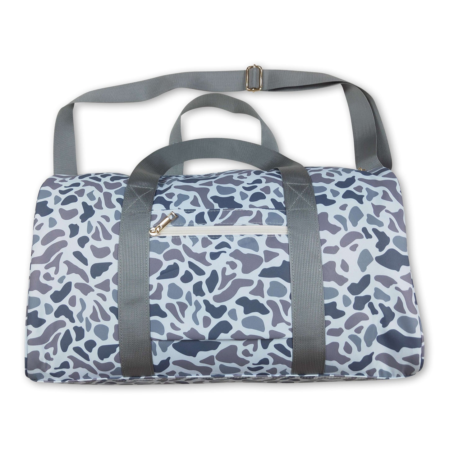 Grey camo duffel bag