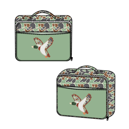 Duck camo kids boys lunch box bag