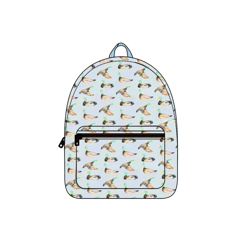 Duck pattern kids boys backpack