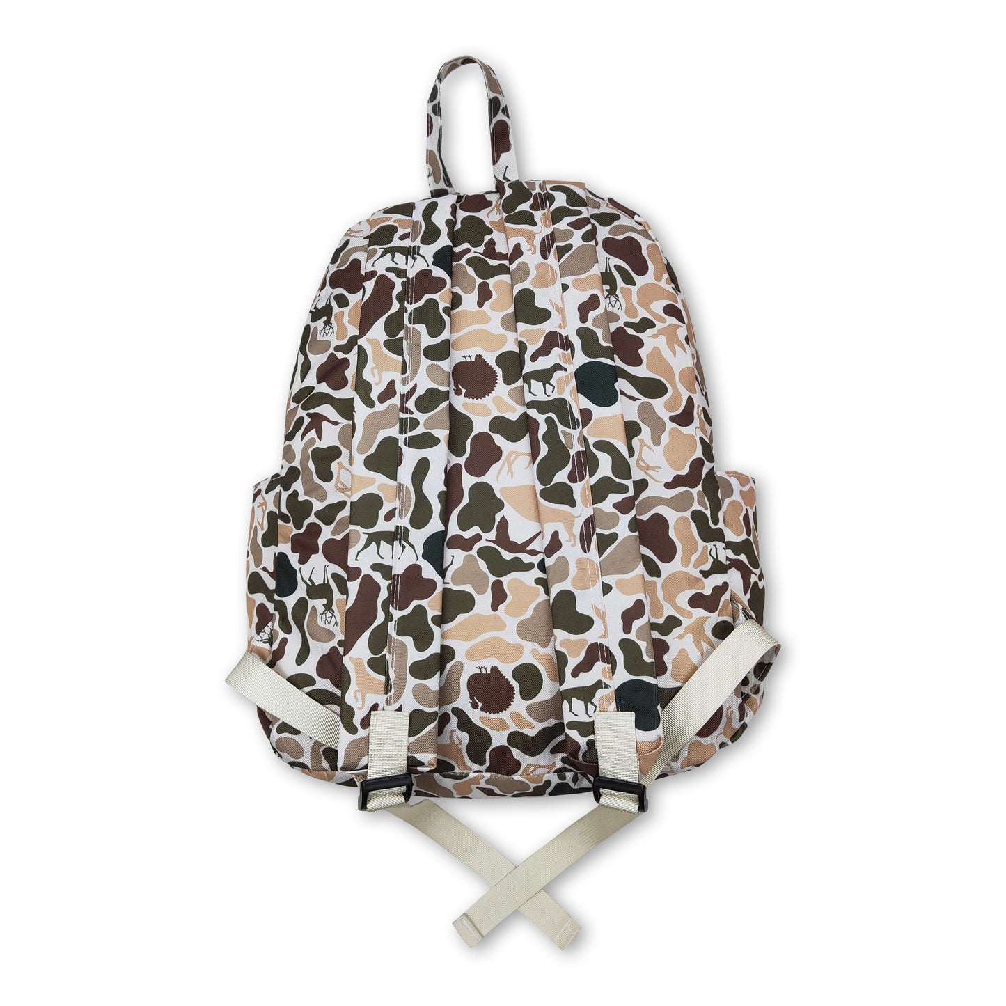 Camo turkey deer dog hunting kids backpack