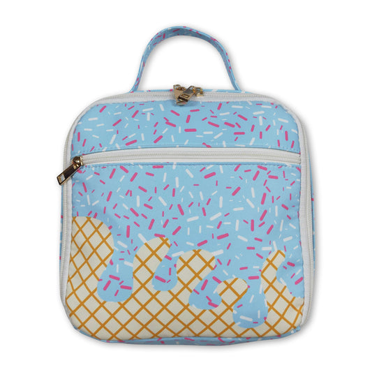 Light blue ice cream sprinkle kids lunch box
