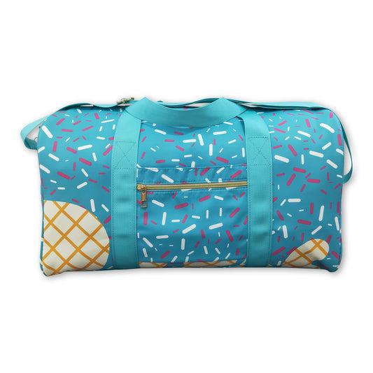 Teal ice cream sprinkle team duffel bag