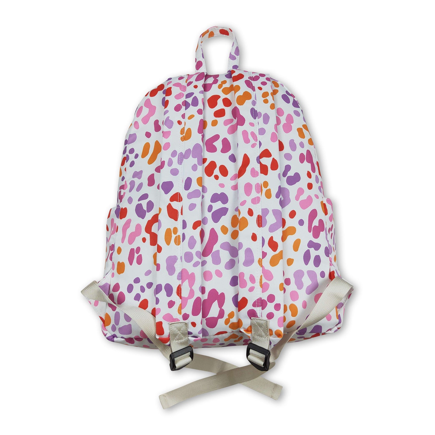 Pink ruffle leopard kids girls backpack ship from US