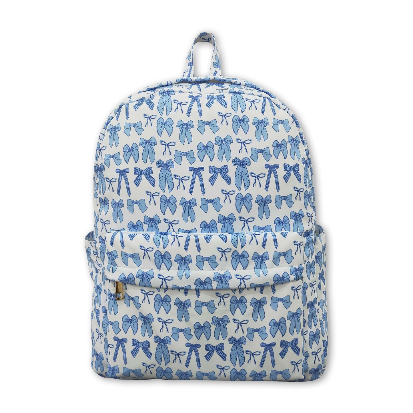 Light blue bow kids girls backpack