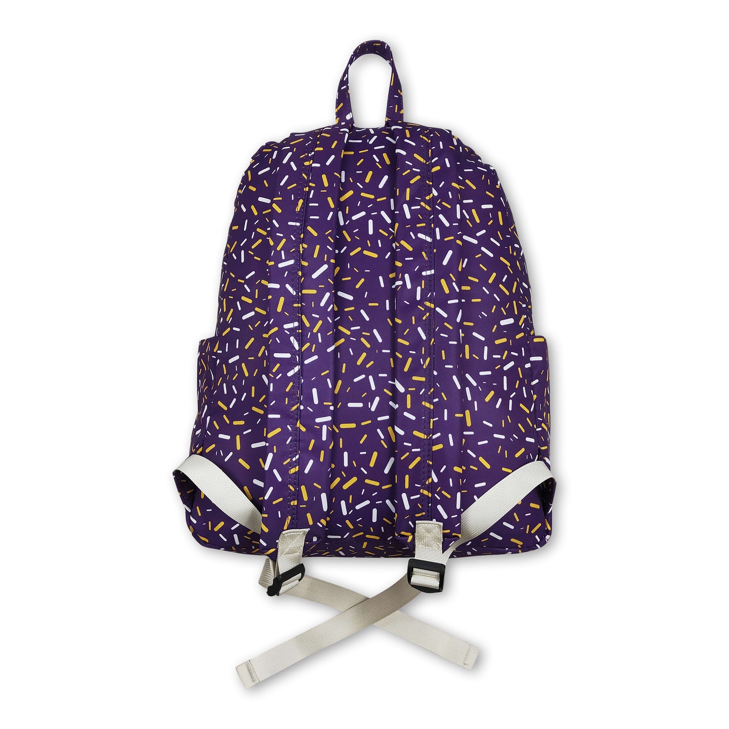 Purple ice cream sprinkle kids girls backpack