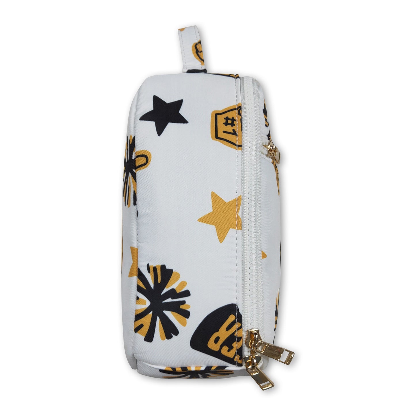Gold stars firework cheer kids girls lunch box bag
