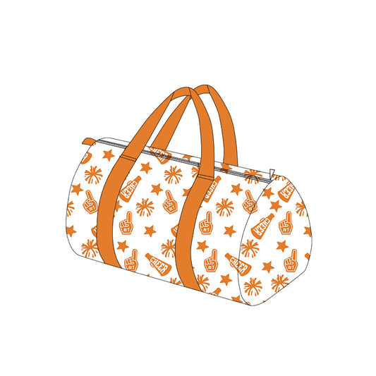 Yellow stars firework cheer team duffel bag