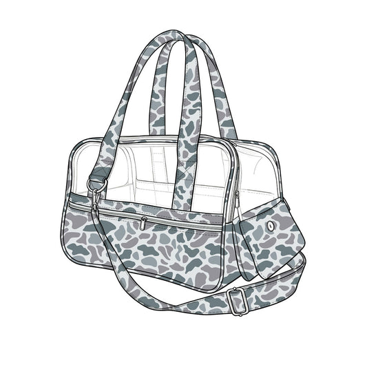Grey camo pet carrie bag for small dogs cats
