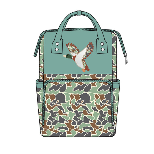 Duck camo hunting baby mommy diaper backpack