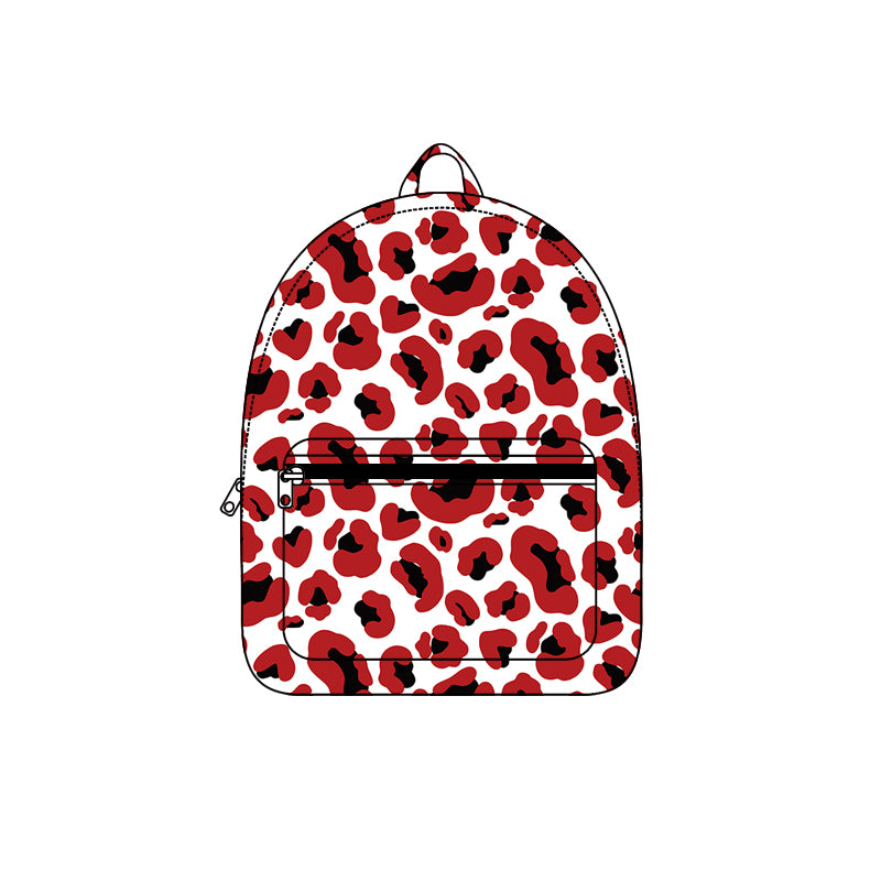 Red black children kids girls team backpack