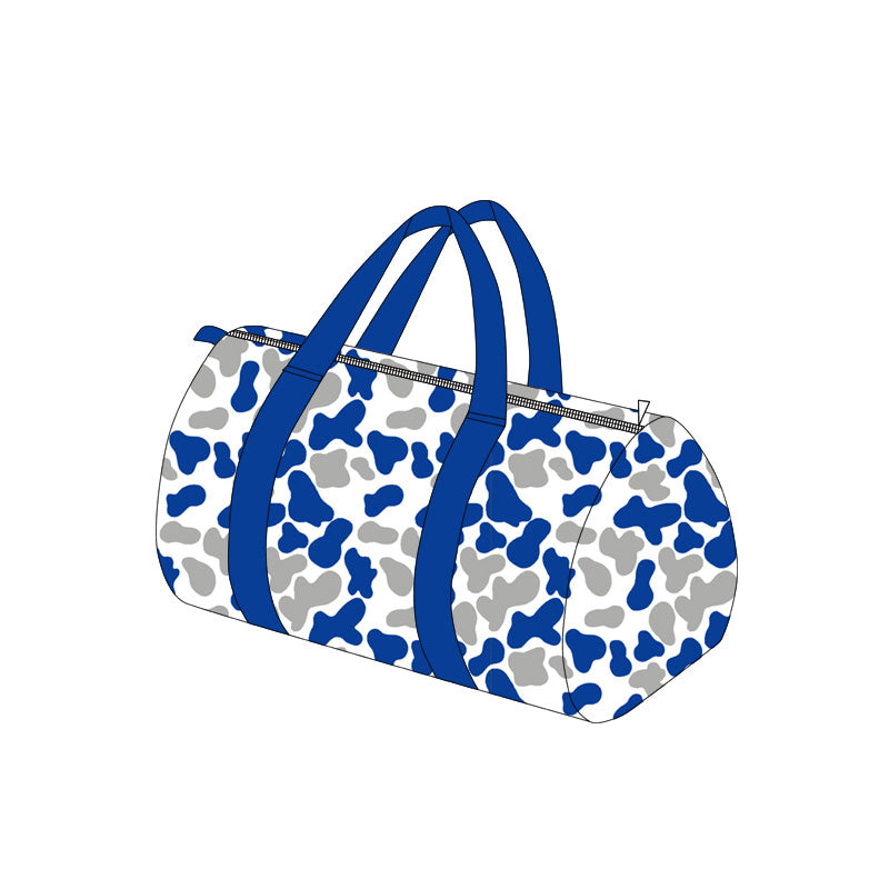 Blue grey camo adult team duffel bag
