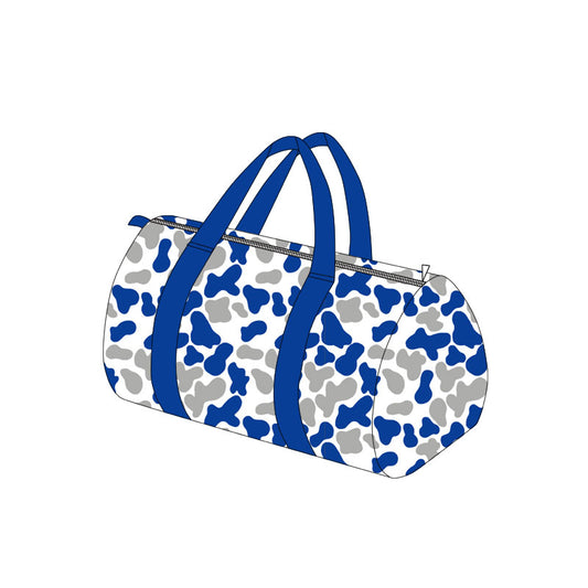 Blue grey camo adult team duffel bag