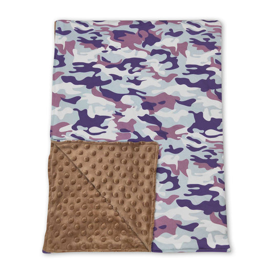 Camo brown baby kids blankets