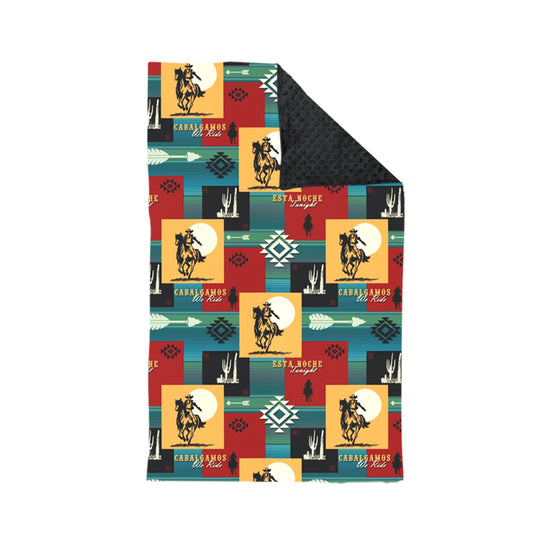 Rodeo aztec patchwork western baby blanket