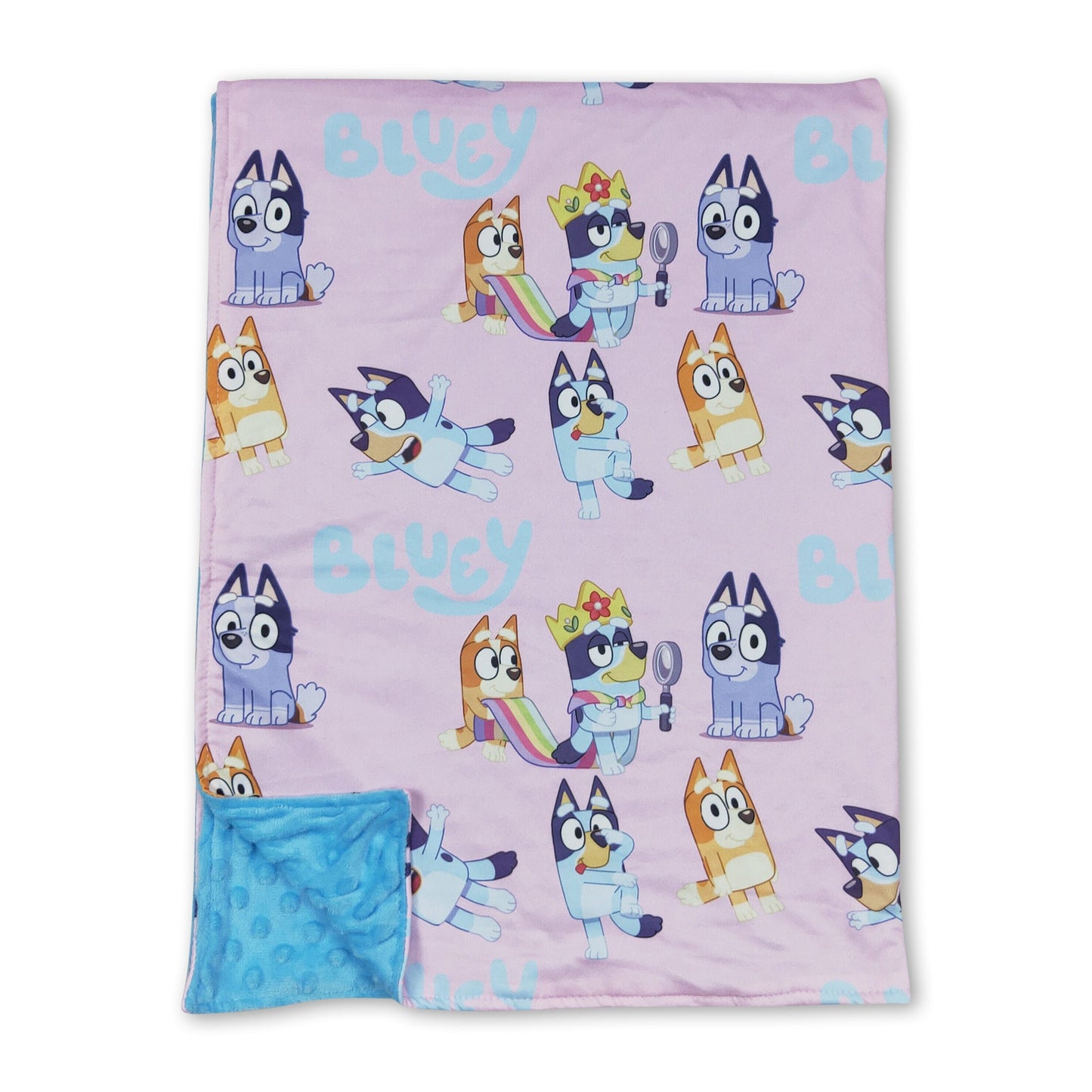 Pink dogs baby girls blankets