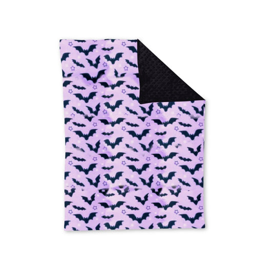 Lavender bat baby girls Halloween blankets