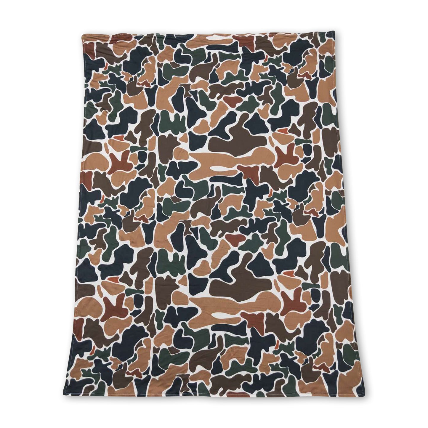 Brown polka dots camo baby kids blankets