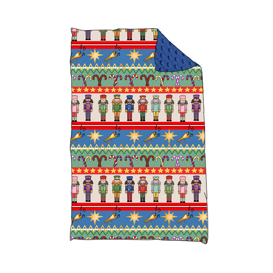 Candy cane king ballet baby boy Christmas blankets