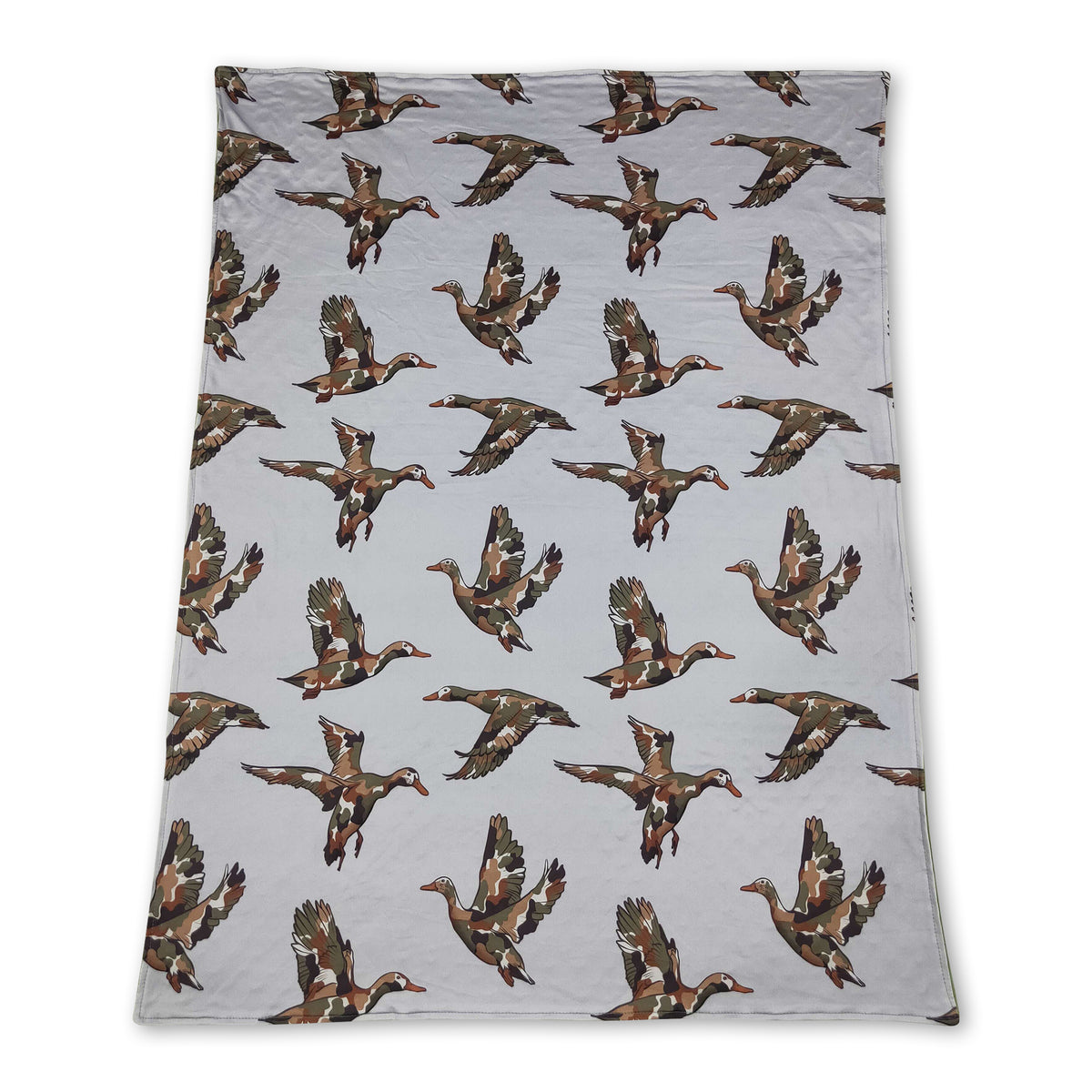 Camo duck green hunting fall baby boys blanket