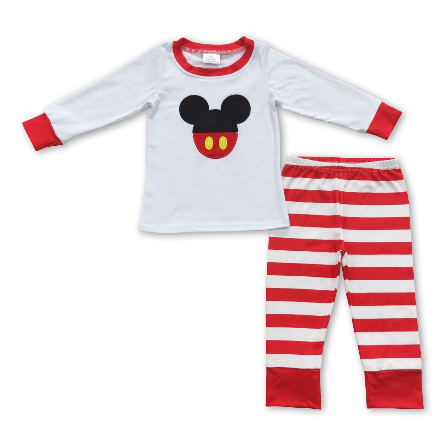 Long sleeves mouse stripe pants kids boy pajamas