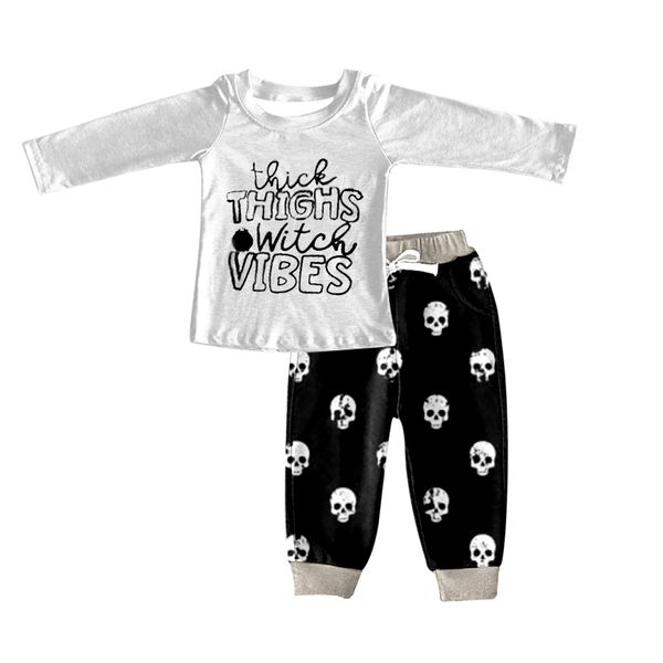 Witch vibes bull skull pants boy Halloween outfits