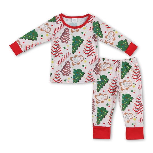 Christmas tree cake gingerbread kids boys pajamas