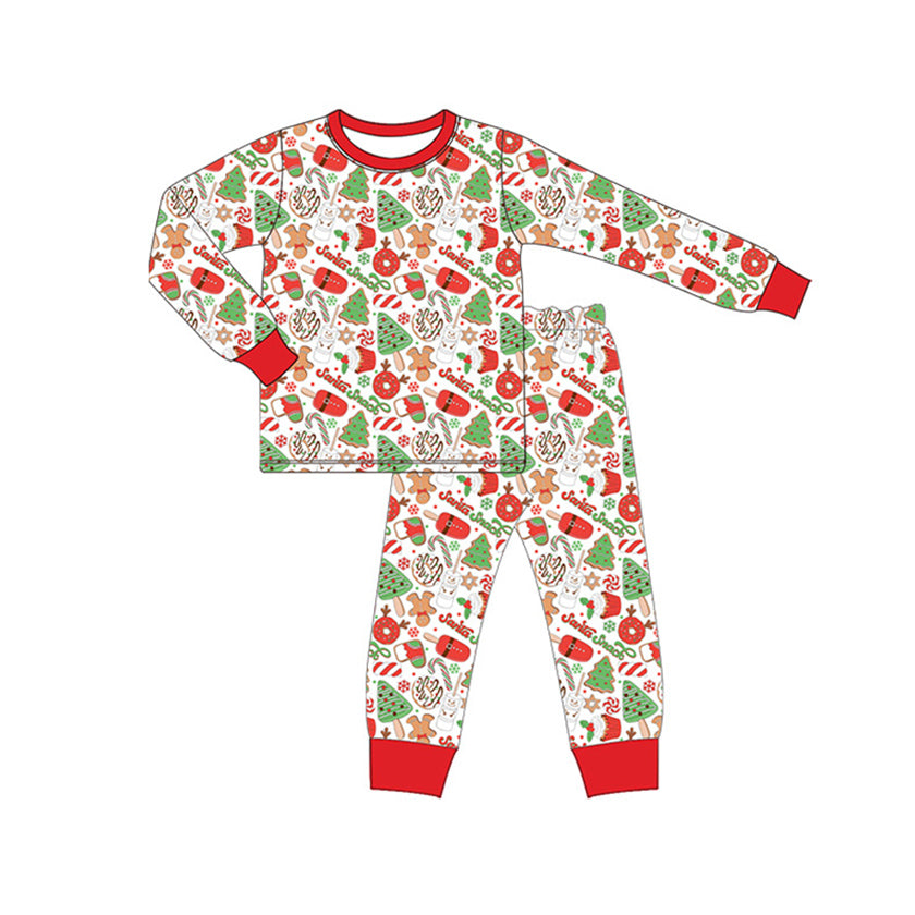 Christmas tree cake gingerbread children pajamas