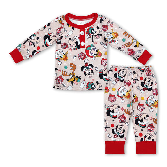 Milk duck mouse deer kids boys Christmas pajamas