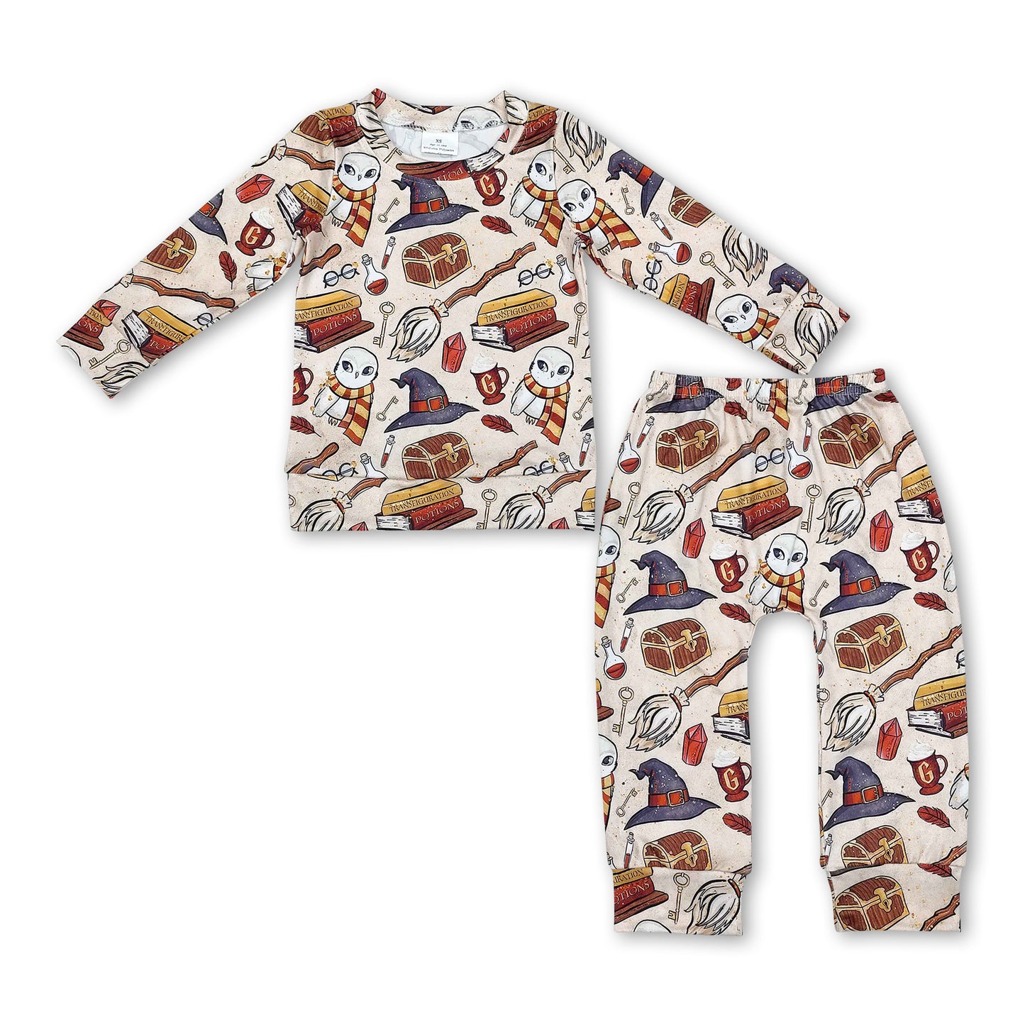 Long sleeves hat magic kids boys pajamas