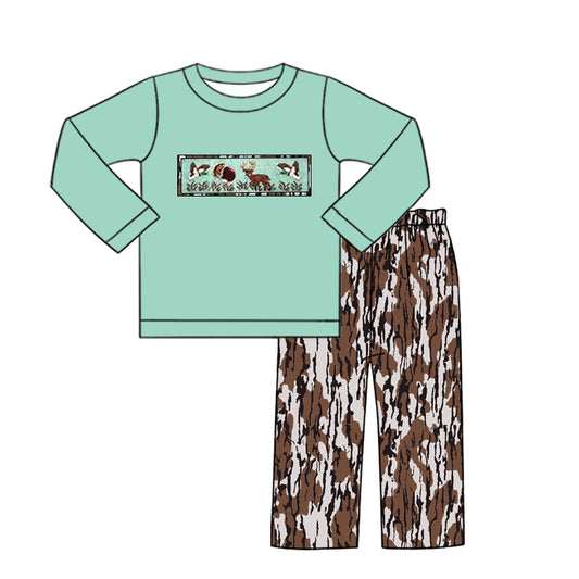 Duck deer turkey top camo pants boys clothes