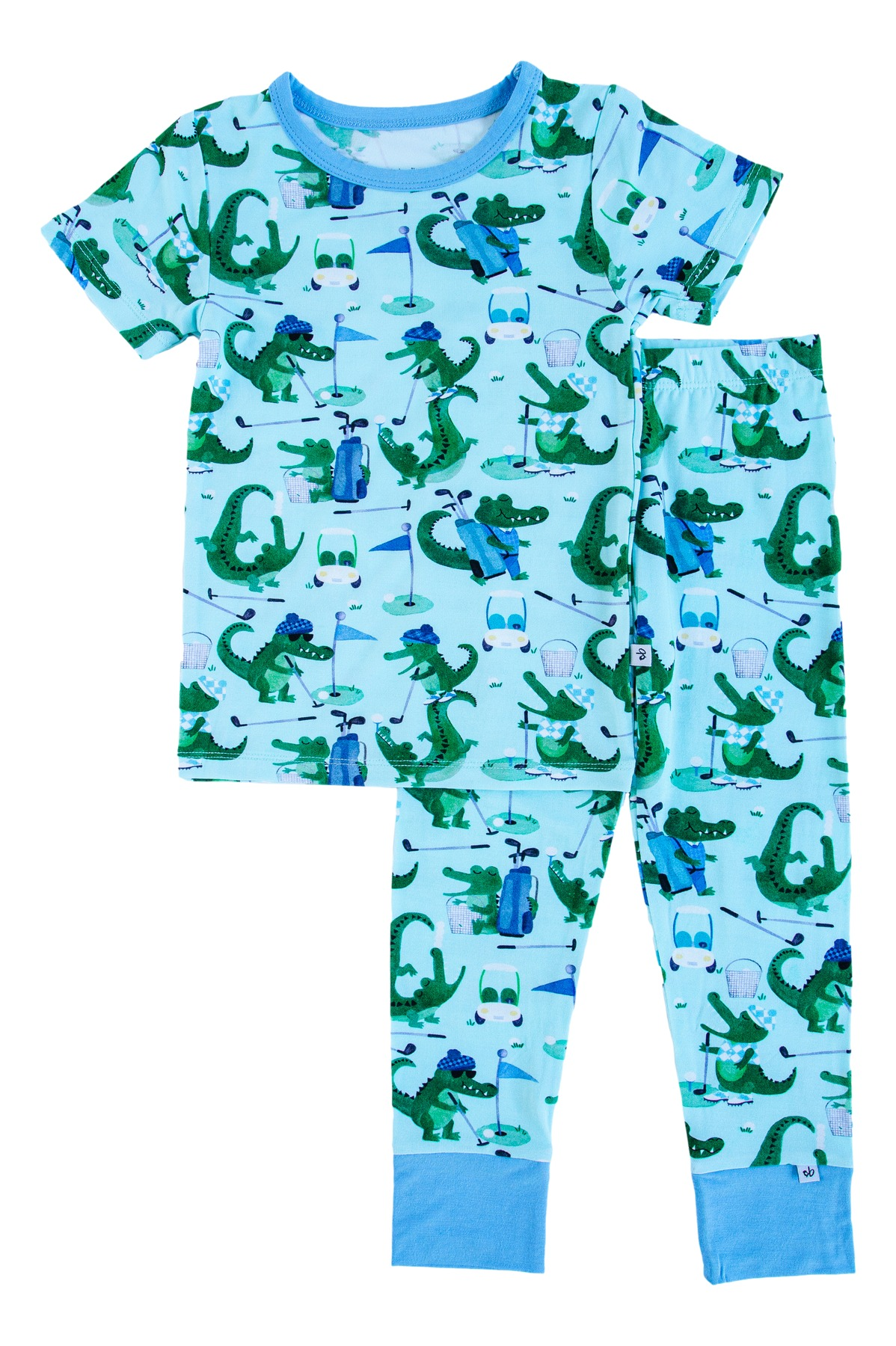 Short sleeves dinosaur kids boys pajamas