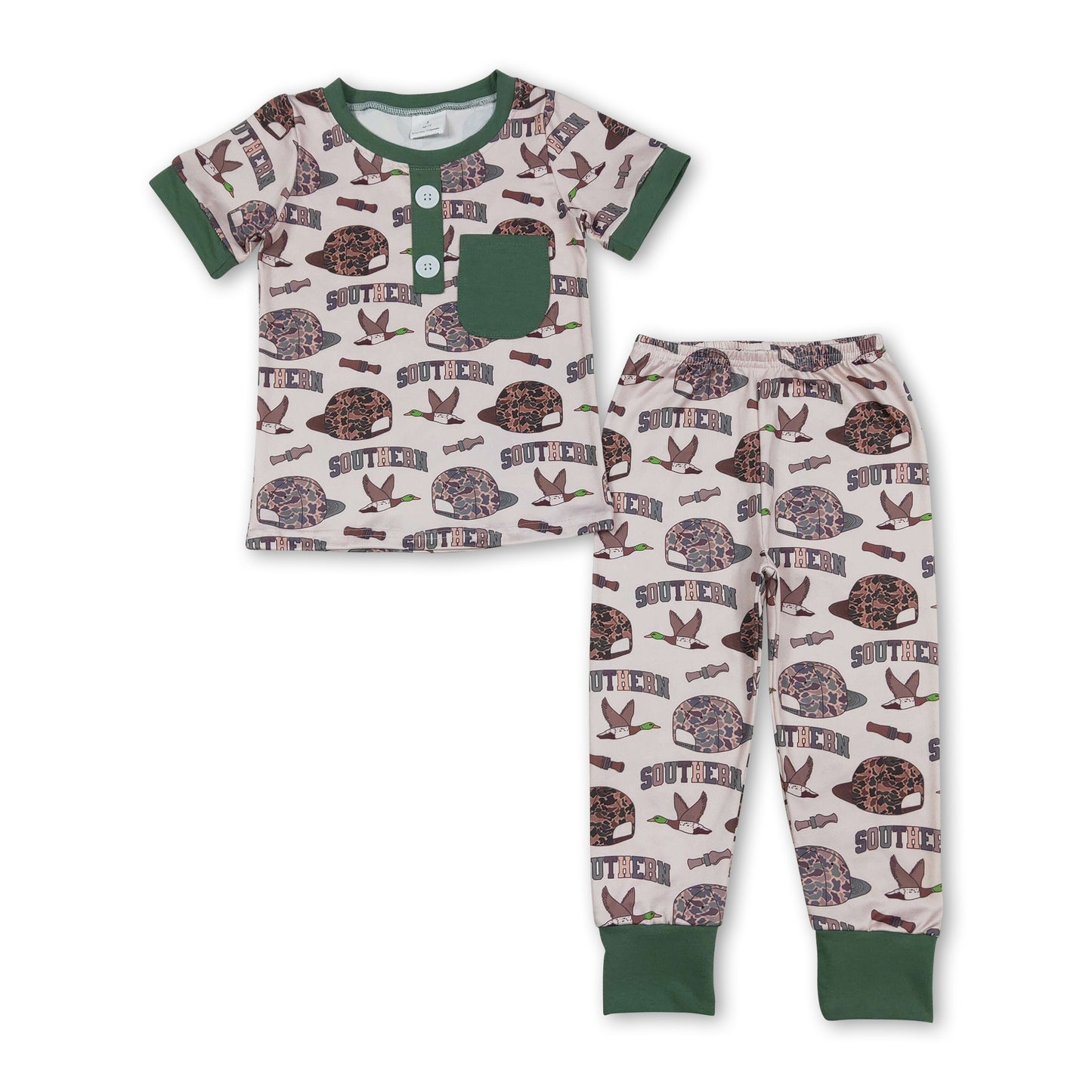 soothern duck camo hat kids boys set