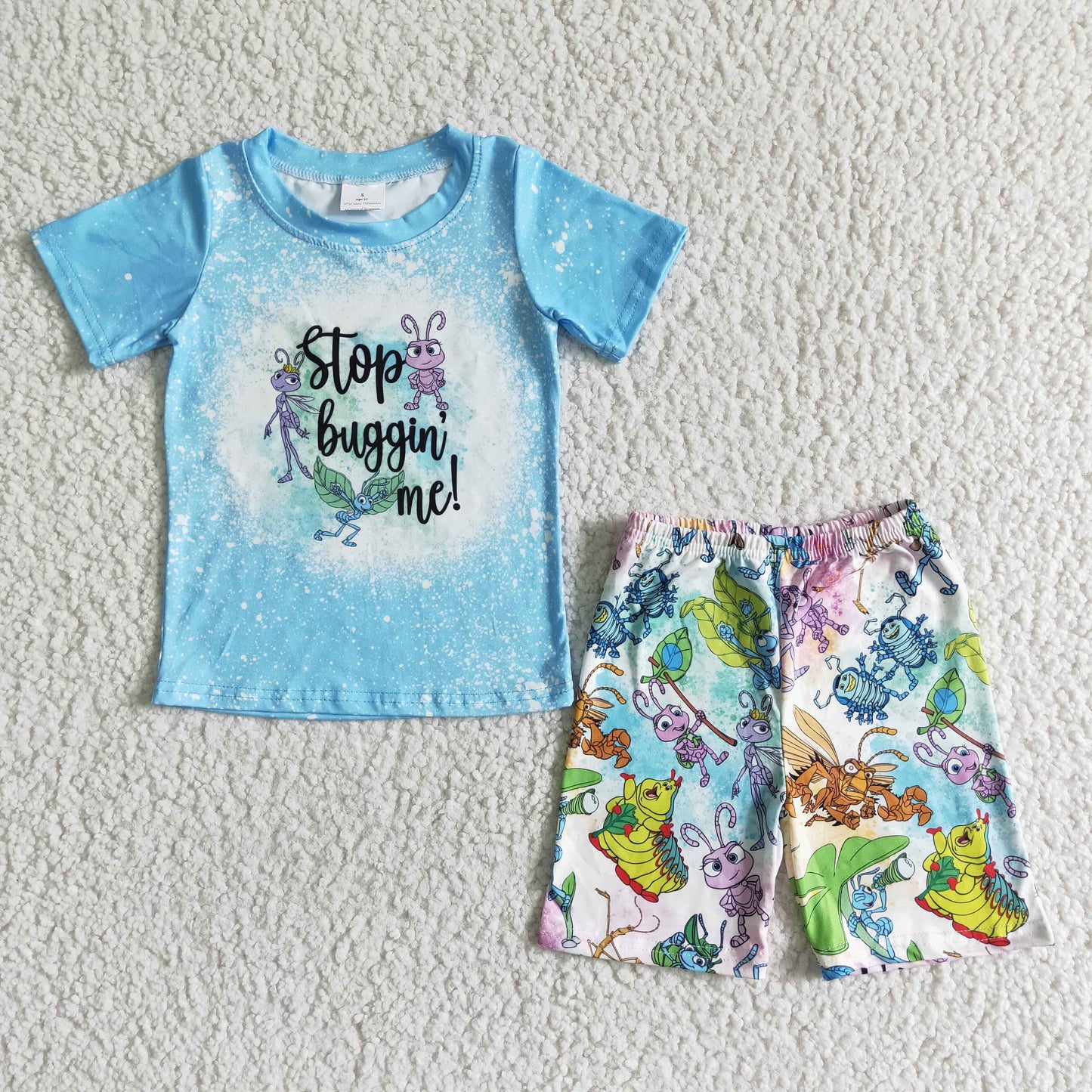 Stop buggin' me shirt shorts boy summer clothes