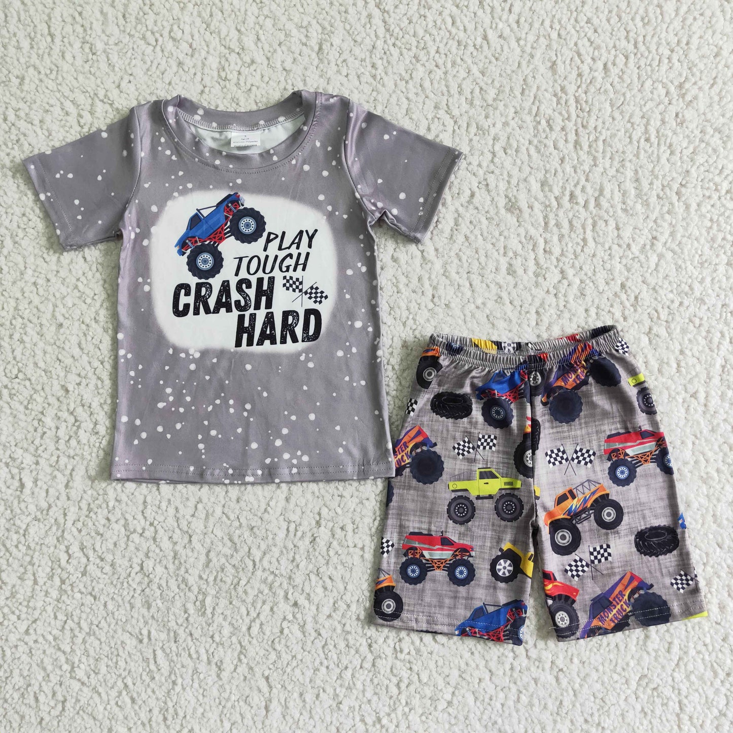 Play touch crash hard truck kids boy clothes