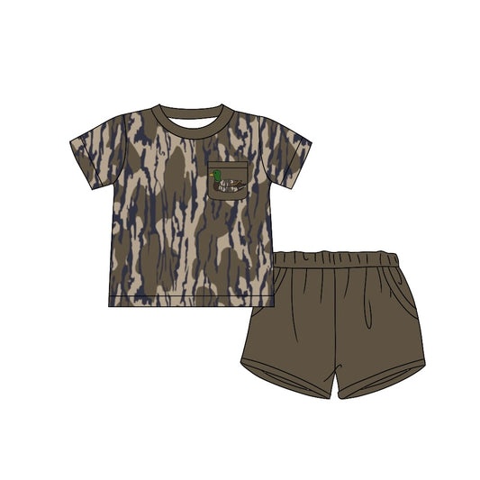 Duck pocket bottomland camo top shorts boys clothes