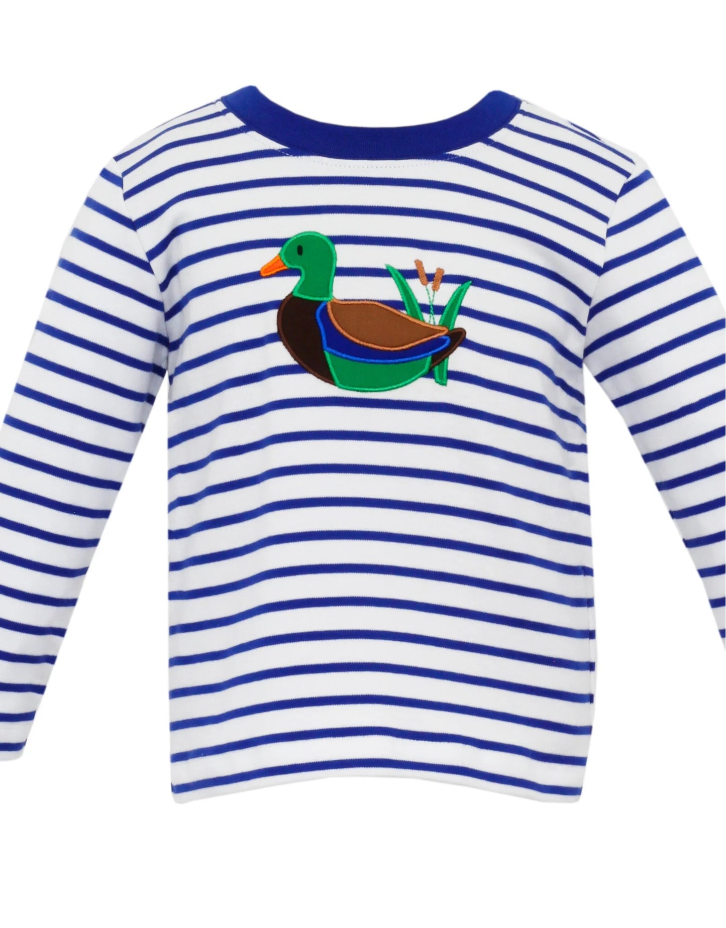 Blue stripe long sleeves duck kids boys hunting shirt