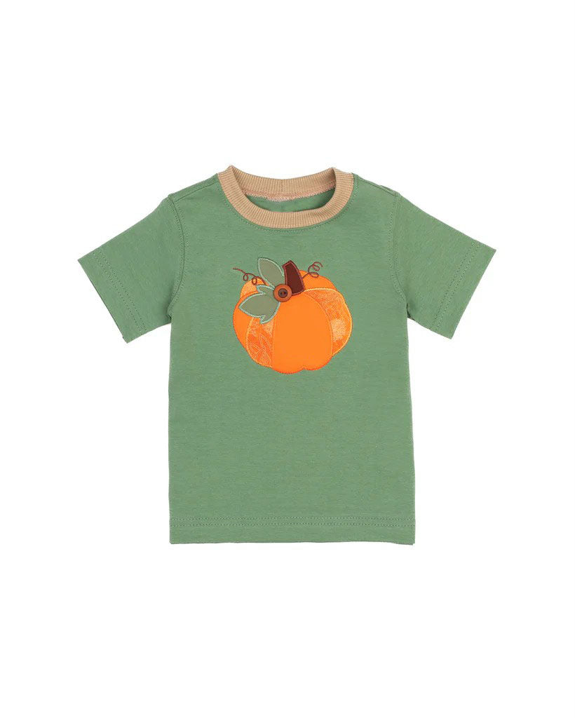 Short sleeves pumpkin kids boys fall shirt