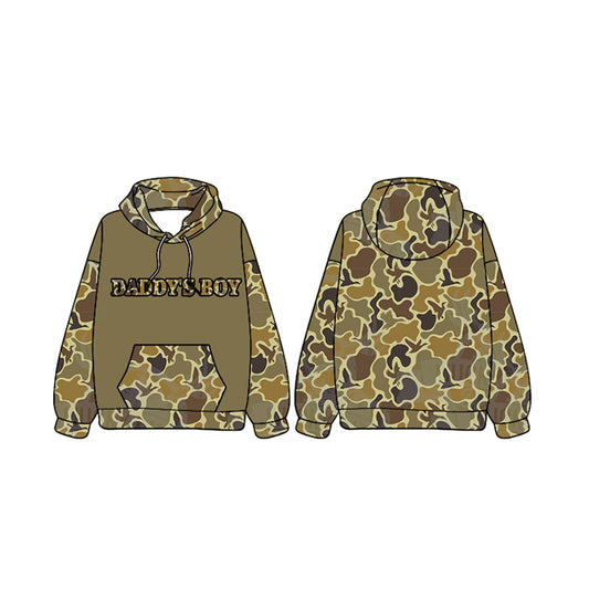 Long sleeves duck camo daddy's boy hoodie